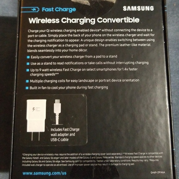 Black Samsung wireless charging convertible - Picture 5 of 5